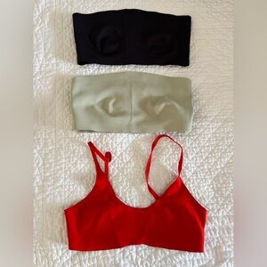 Free People Bra Set like new size Medium (set of 3)